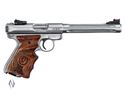 Picture of RUGER MKIII 22LR HUNTER STAINLESS + TARGET GRIPS 174MM RIMFIRE AUTO 