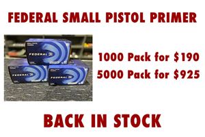 Picture of Federal small pistol primers